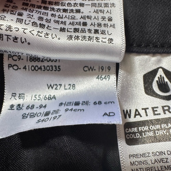 Levi’s 721 High Rise Skinny Jeans Shirt Length Black Stretch Denim - Picture 10 of 11